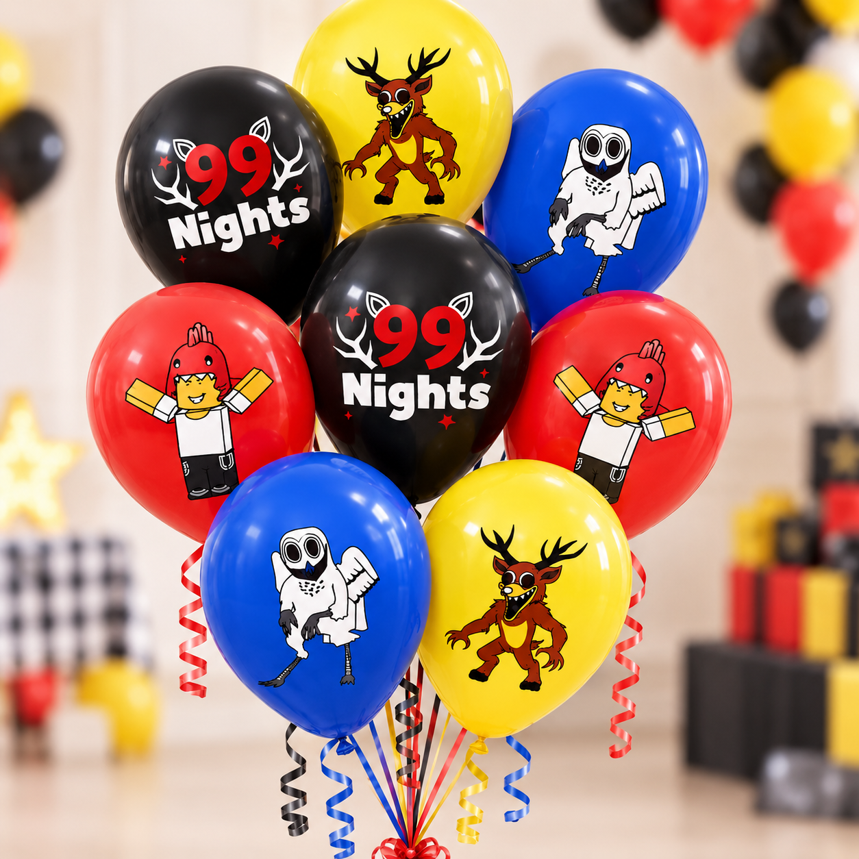Roblox 99 Nights Full Colour Large Latex Balloons - 8 PK